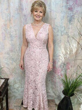 NEW📌 Alexa B Sparkling Lace Mermaid Prom - Formal- Mother of the Bride Dress